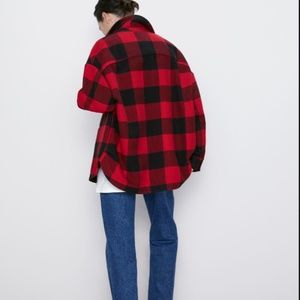 ZARA PLAID/CHECK JACKET